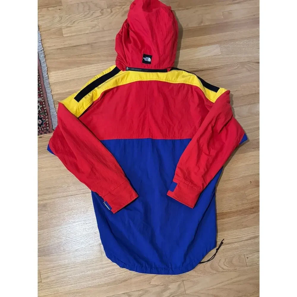 Vintage The North Face Vertical Primary Colorblock Gore-Tex Anorak Jacket Coat L